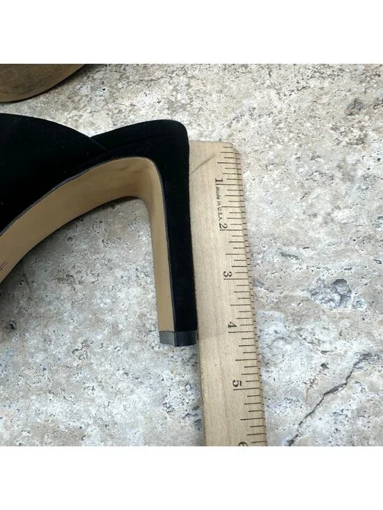 Botkier NY Black Leather Mule Heels Emily Size 11M Open Toe Slip On Sandals - Picture 10 of 10